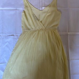 ZARA TRAFALUC yellow dress